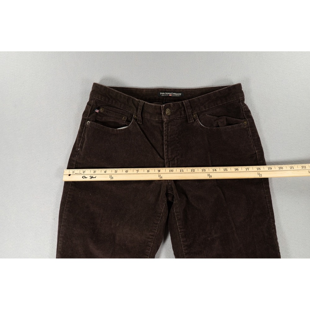 Polo Jeans Co Ralph Lauren Brown Corduroy Bootcut Pants Womens Size 6 Stretch - Picture 6 of 10